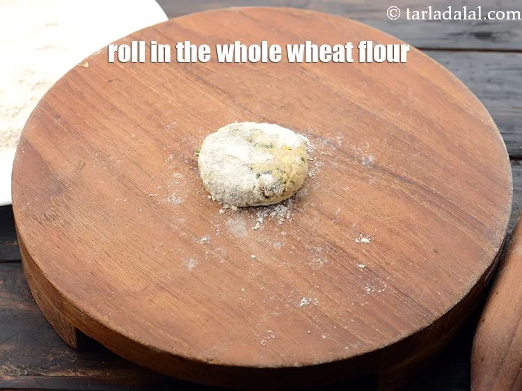 Step 23 – Roll in the whole wheat flour.&nbsp;