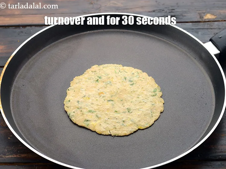 Step 26 – Turnover and again cook over a medium flame for 30 seconds.&nbsp;