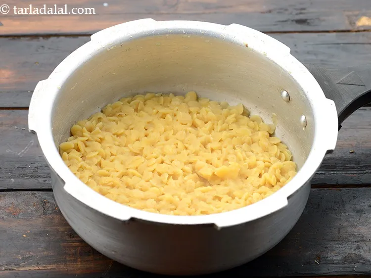 Step 36 – You can pressure cook the toovar dal at night and keep it ready in the …