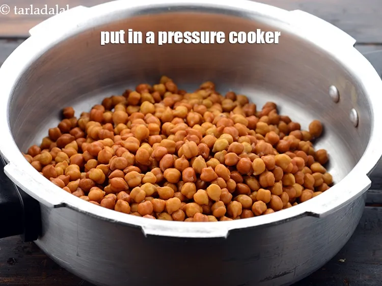 Step 9 – Now transfer them into a pressure cooker.&nbsp;