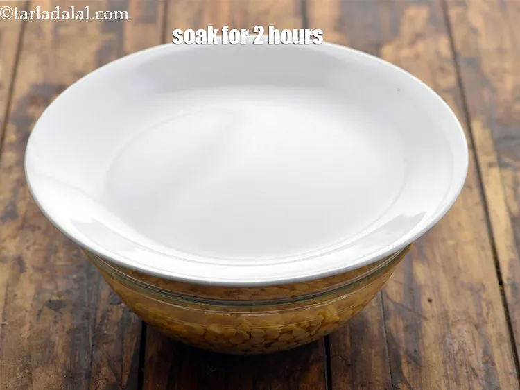 Step 11 – Cover with a lid and keep aside to soak for 2 hours. Soaking is necessary …
