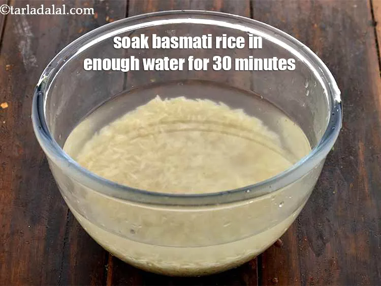 Step 25 – The rice has to be soaked for 30 minutes. So plan for it in advance.&nbsp;