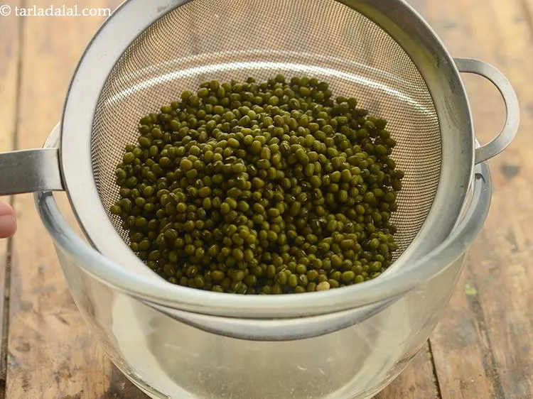 Step 25 – Drain out the water using a strainer and discard the water.