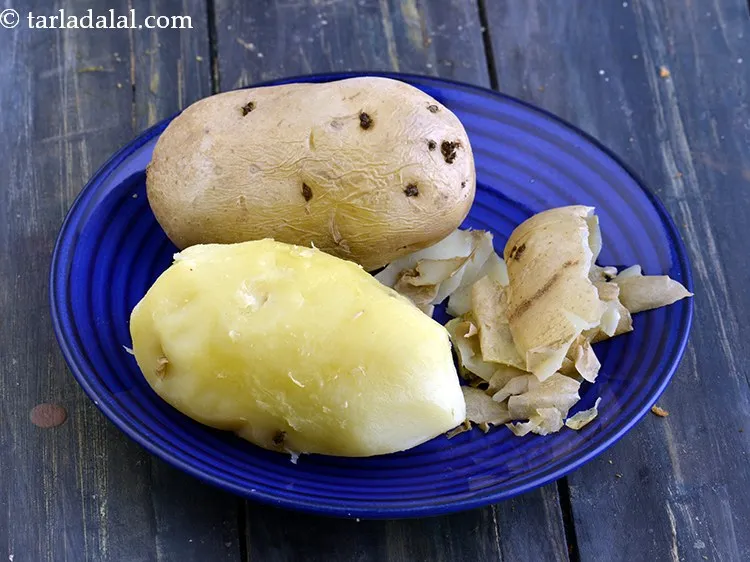 Step 10 – Cool them slightly and peel. Discard the skin.