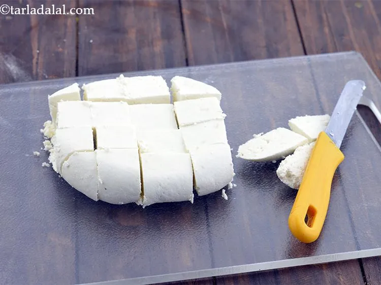 Step 37 – Cut into even sized cubes or grate/crumble it. Be gentle and use a sharp knife …