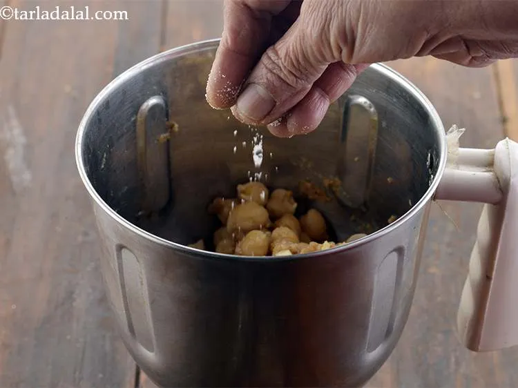 Step 14 – Add salt, mix it all together and blend to a smooth mixture. Add a little …