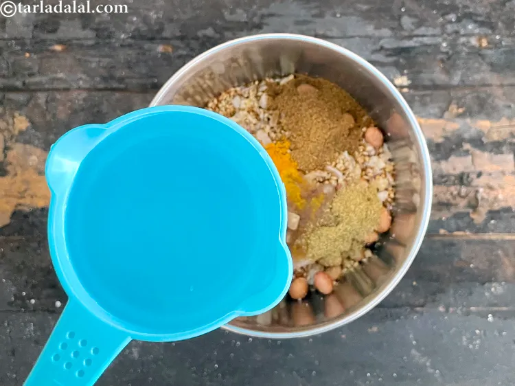 Step 20 – Add 1/2 cup water.