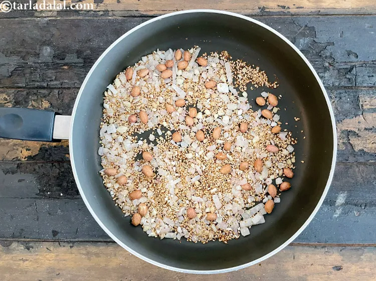 Step 13 – Dry roast them over a slow flame for 3 minutes.