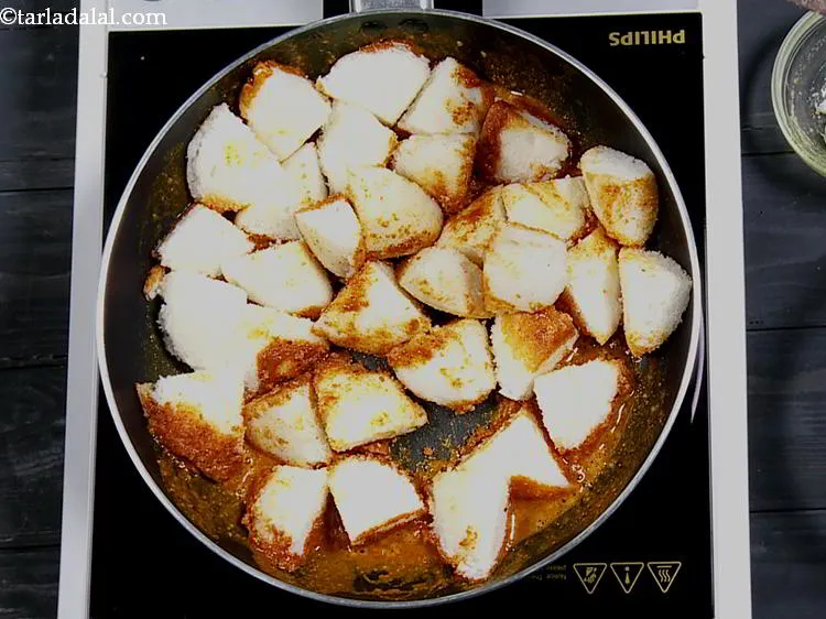 Step 26 – Mix gently and cook on a medium flame for 1 minute, while tossing occasionally and …