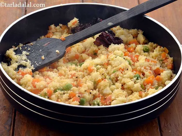 Step 13 – Mix gently and cook on a medium flame for 1 to 2 minutes, while stirring …