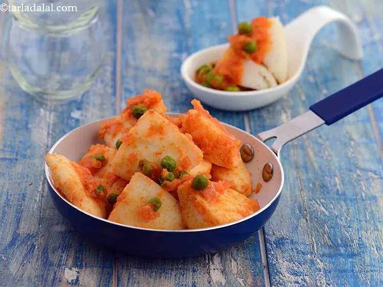 Step 21 – Serve<strong> idli curry recipe | leftover idli recipe | South Indian idli curry breakfast recipe …