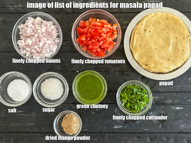 Step 2 – <strong>what is zero oil masala papad made of ? </strong><u><em>See below image of list of …