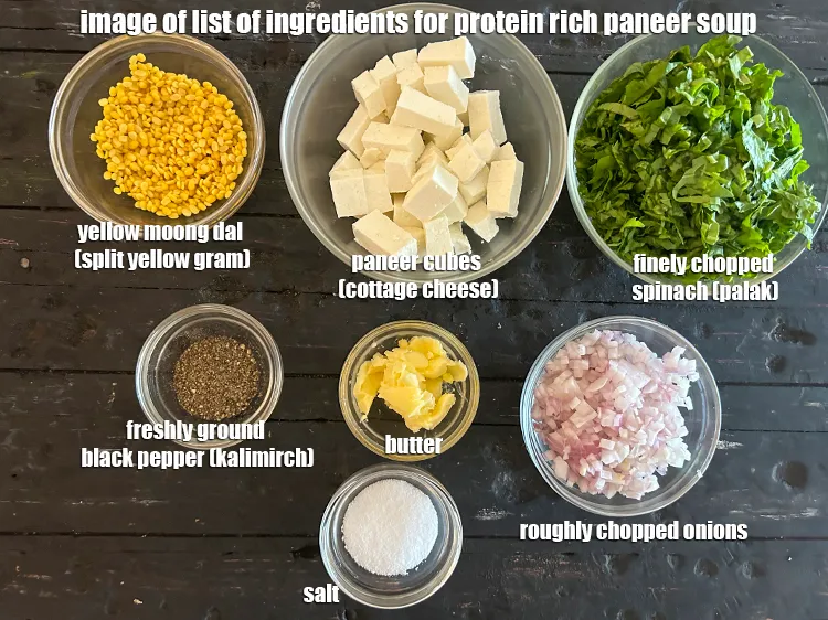 Step 2 – <strong>what is protein rich paneer soup made of ? </strong><u><em>See below image of list of …