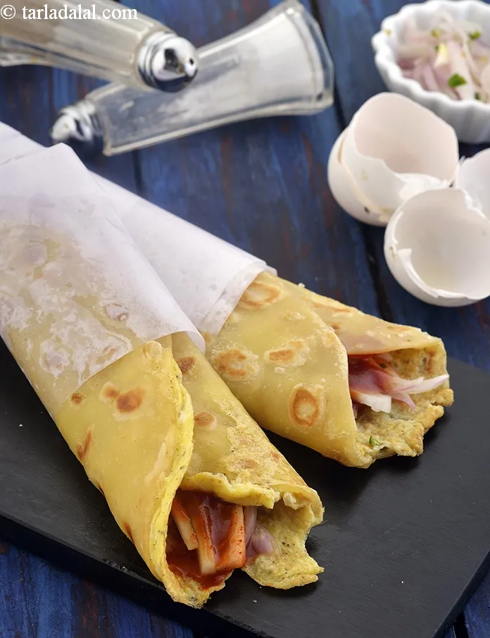 Step 34 – Serve <strong>egg roll recipe | Indian anda roll | Kolkatta style egg roll | egg …