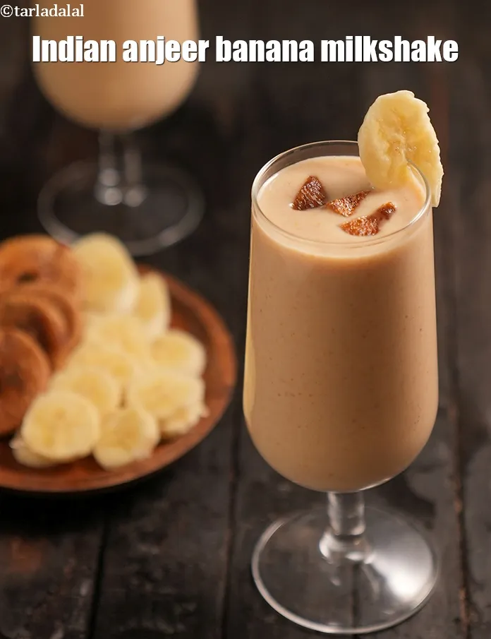 Step 17 – Serve <strong>anjeer smoothie recipe | Indian anjeer banana milkshake | dried fig banana drink |&nbsp;</strong>immediately …