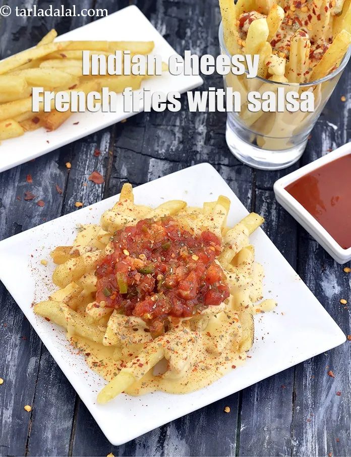 Step 32 – Serve <strong>Mexican French fries recipe | French fries with Mexican mix | Indian cheesy French …