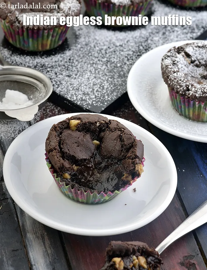 स्टेप 20 – <strong>एगलेस चॉकलेट ब्राउनी मफिन</strong> को | <strong>अंडा रहित चॉकलेट ब्राउनी …