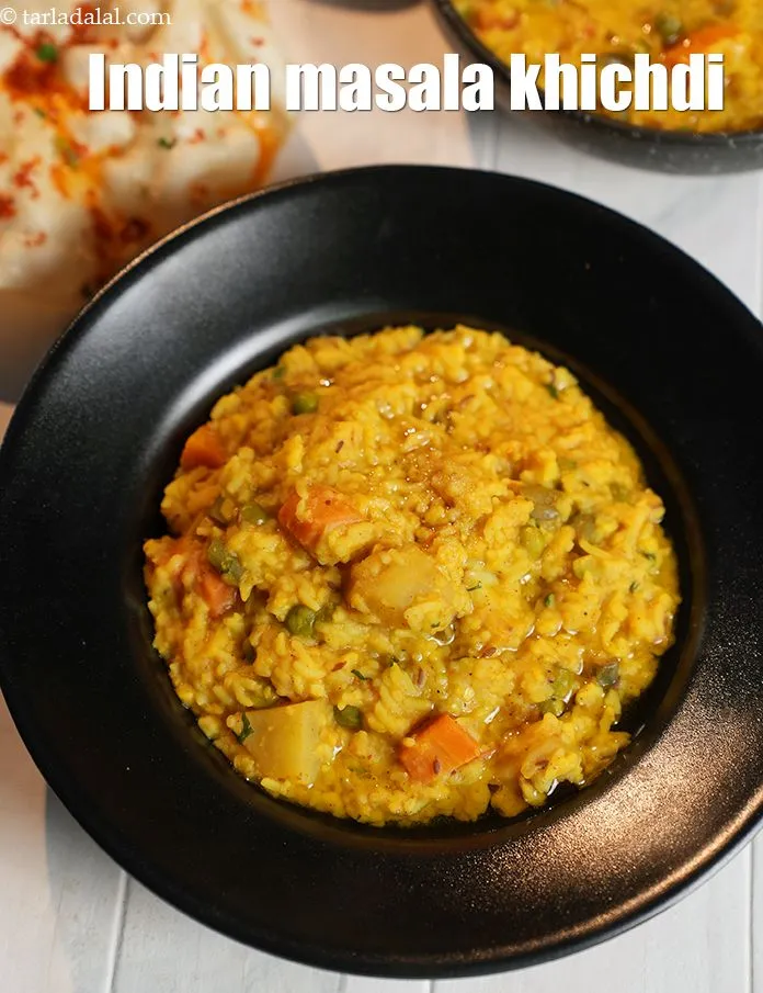 Step 38 – Serve <strong>vegetable khichdi recipe | Indian masala khichdi | mix vegetable masala khichdi | moong …