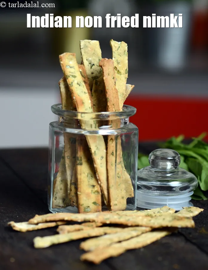 Step 25 – Serve <strong>palak til jowar nimki |&nbsp;Indian non fried nimki | healthy Bengali nimki | healthy …