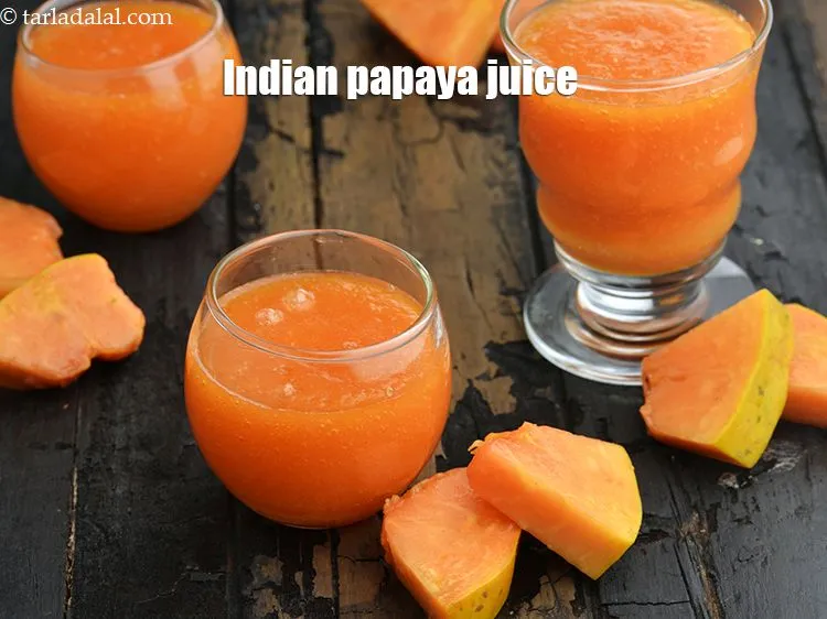 Step 13 – Serve <strong>Indian papaya&nbsp;juice </strong>immediately to get the most benefit of vitamin C.<br /> &nbsp;