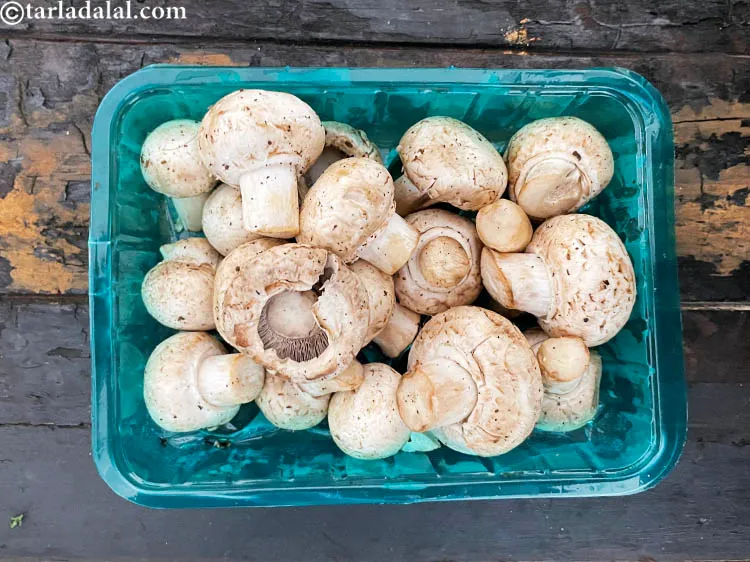 Step 14 – <strong>To clean and blanch mushrooms recipe | easy way to slice and cook mushrooms | …