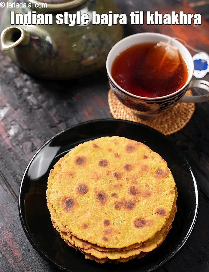 Step 25 – Serve&nbsp;<strong>bajra khakhras |&nbsp;Indian style bajra til khakhra&nbsp;|&nbsp;bajre ka khakhra&nbsp;|&nbsp;healthy snack - bajra khakhra&nbsp;|</strong>&nbsp;as a healthy …