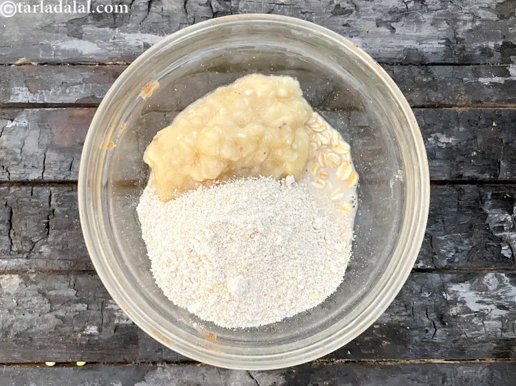 Step 12 – Add the 1/4 cup powdered rolled oats.