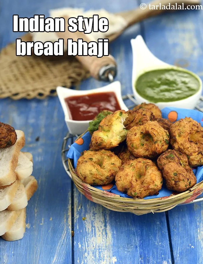 Step 26 – Serve <strong>bread fritters recipe | Indian style bread bhaji | party starter | leftover bread …