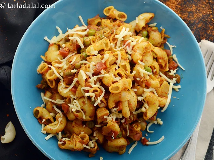 Step 23 – Serve&nbsp;<strong>Indian style macaroni | macaroni pasta | masala veg masala pasta | Indian style macaroni …