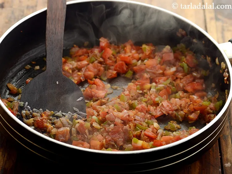 Step 10 – Mix well and cook on a medium flame for 2 to 3 minutes, while stirring …