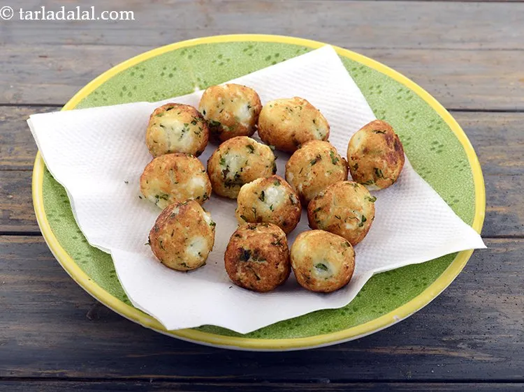 Step 32 – Add the cottage cheese balls to it.