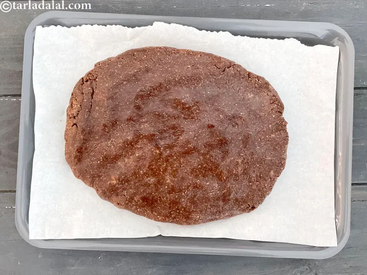 Step 20 – We made an oval shaped base mixture.