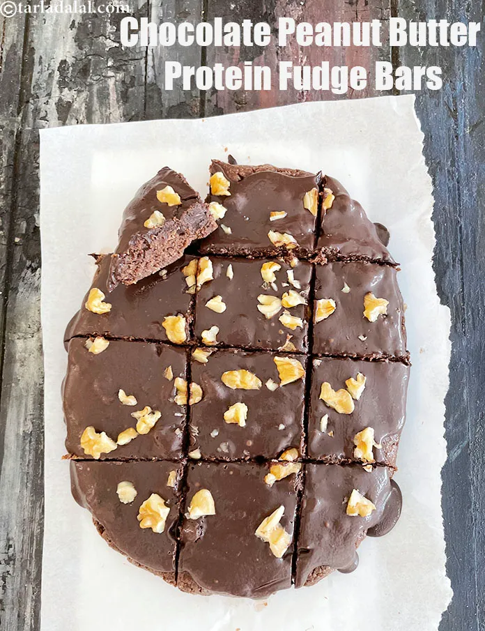 Step 26 – Serve <meta charset="UTF-8" /><strong>Indian style protein brownie bars |&nbsp;chocolate peanut butter protein fudge bars&nbsp;|&nbsp;protein bars …