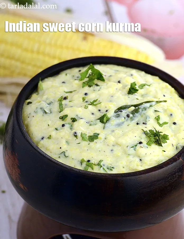 Step 27 – Serve <strong>corn korma recipe | Indian sweet corn kurma | makai korma restaurant style | …