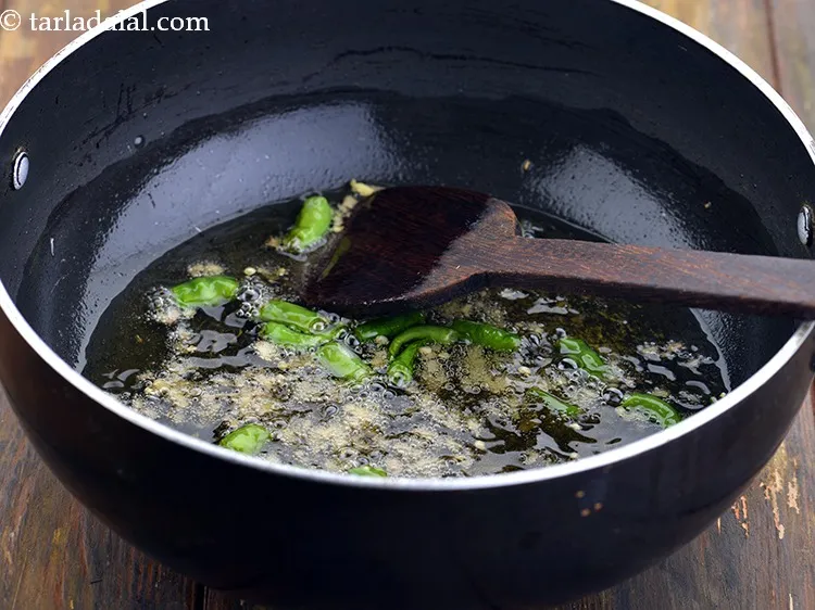 Step 21 – Saut&eacute; on a medium flame for 1 minute.