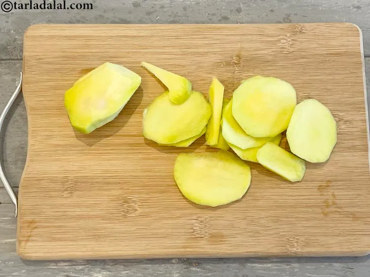 Step 4 – Cut into round shape pieces and discard the seed. Round shape helps to cut into …