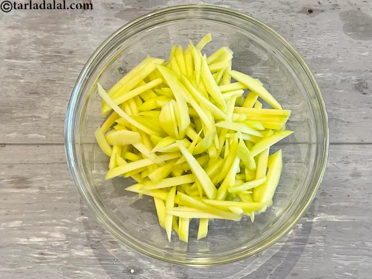 Step 6 – To make <strong>instant mango pickle | aam ka achar | instant raw mango pickle | …