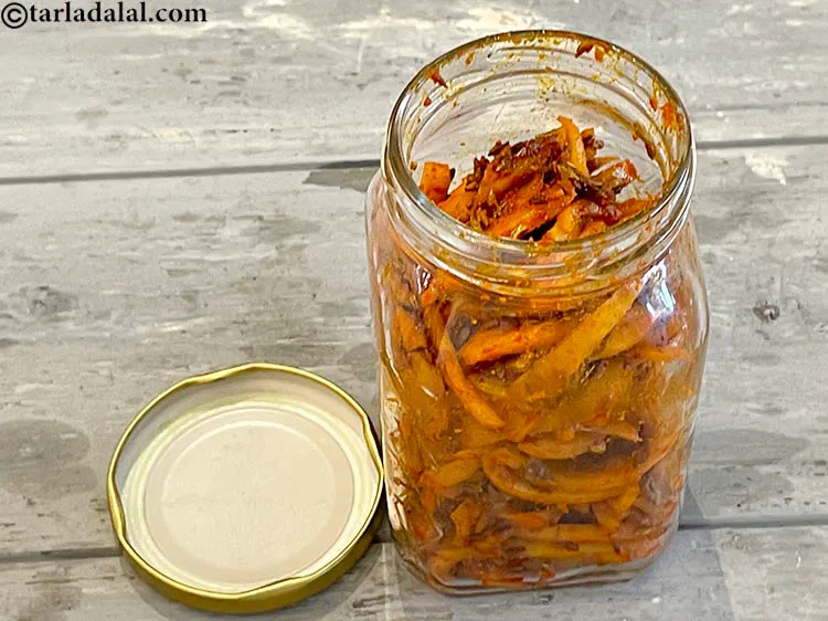Step 20 – Or store <strong>instant mango pickle | aam ka achar | instant raw mango pickle | …