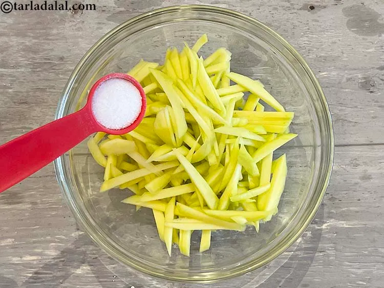 Step 7 – Add 1 tablespoon salt.