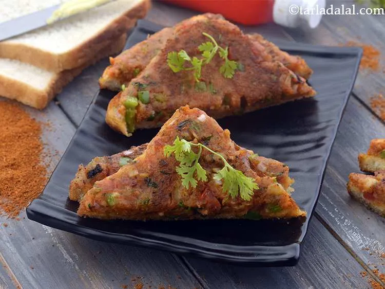 Step 18 – Repeat steps 3 to 9 to make 3 more&nbsp;<strong>pav bhaji masala toast | instant masala …