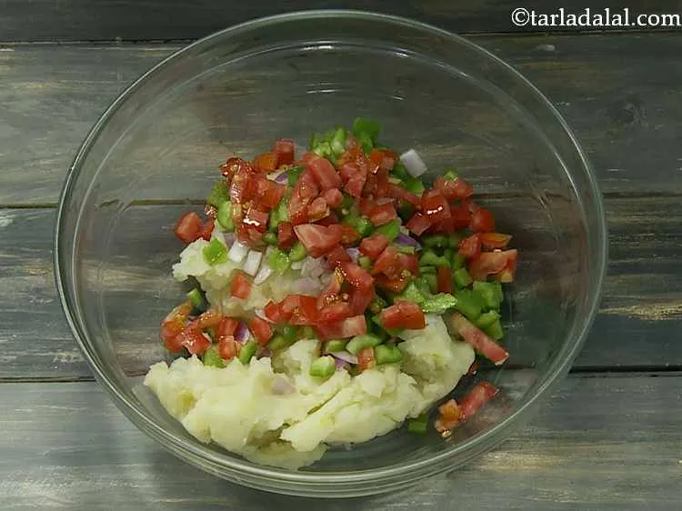 Step 4 – Add the chopped tomatoes.