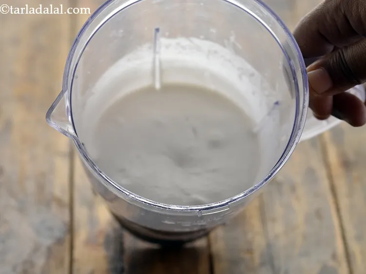 Step 13 – Add &frac12; cup of water.