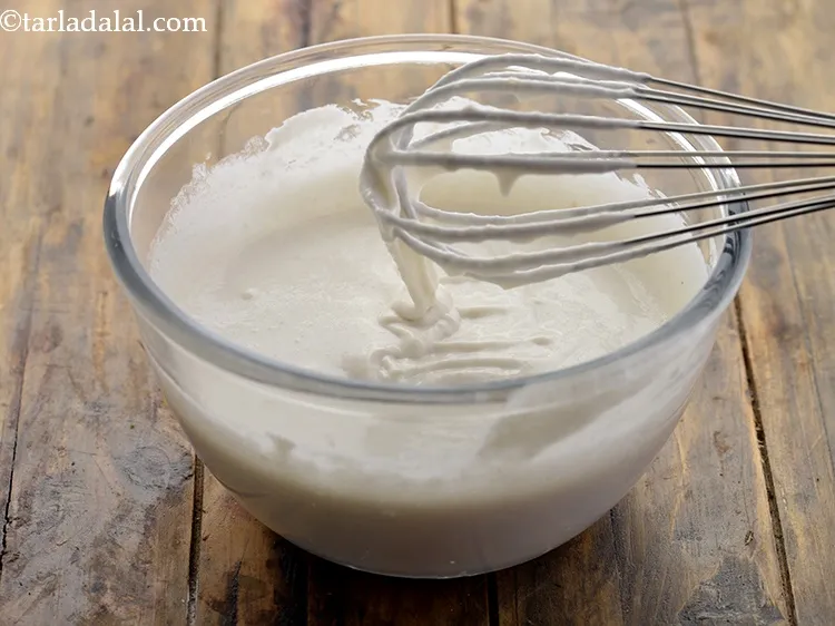 Step 19 – Mix very well using your hands or a wired whisk and our <strong>instant poha idli</strong> …