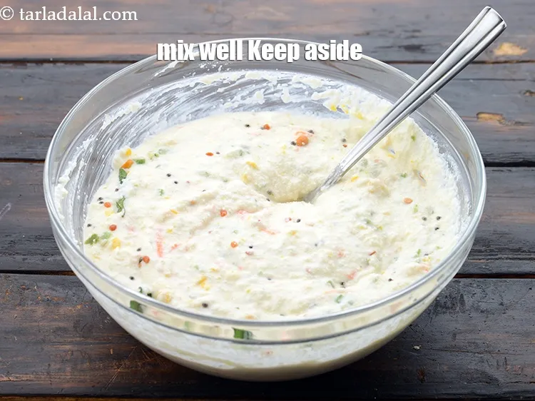 Step 25 – Mix well using a spoon. Keep aside.&nbsp;