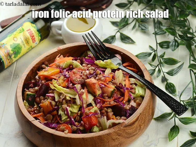 Step 28 – <strong>iron folic acid protein rich salad.</strong>