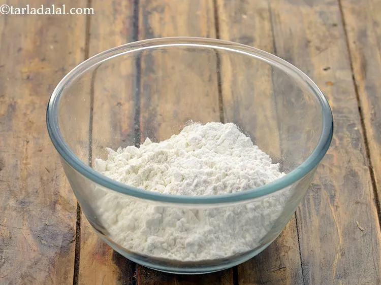 Step 5 – Also, we would require a thick batter to coat the balls before frying. For that, …