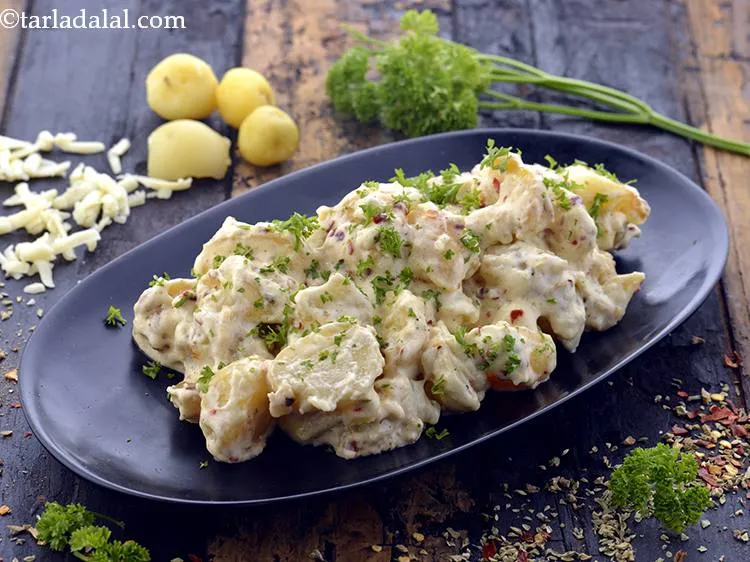 स्टेप 16 – पार्सले से सजाकर <strong>इटालियन बेबी पोटैटो</strong> को | <strong>इटालियन बेबी …