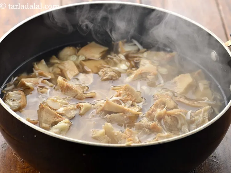 Step 5 – Mix well and cook on a medium flame for 16 minutes or till they turn …