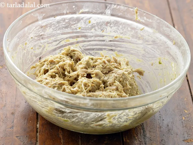 Step 12 – Mix very well to form a dough.