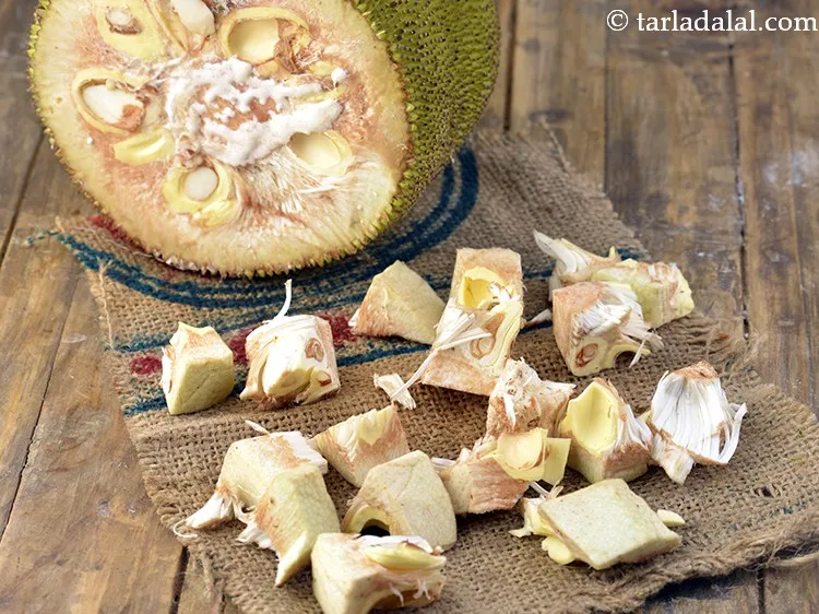 Step 3 – Add 3 cups&nbsp;chopped and&nbsp;<a href="https://www.tarladalal.com/glossary-deseeded-jackfruit-2384i">deseeded jackfruit</a>